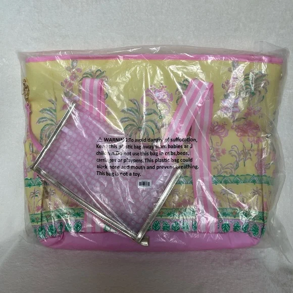 Lily Pulitzer Insulated Cooler Picnic Beach Bag NWT - Picture 10 of 11
